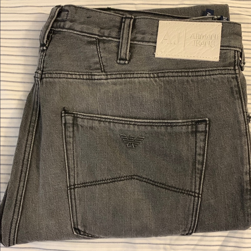 100% Authentic Armani Jeans Men's Gray Denim Jeans